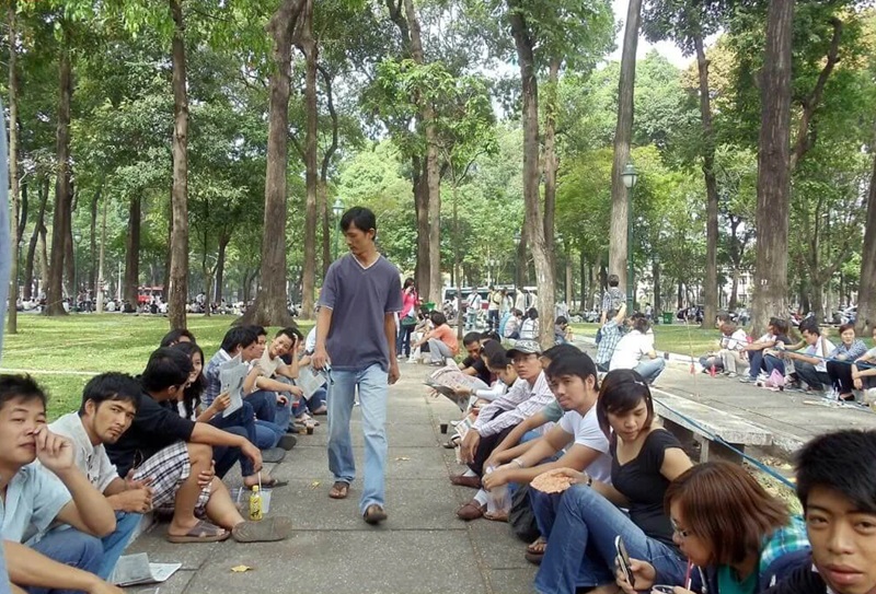 Cafe bệt ở Sài Gòn Hàn Thuyên