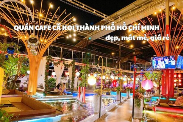 Quán cafe cá Koi thành phố Hồ Chí Minh đẹp, mát mẻ, giá rẻ