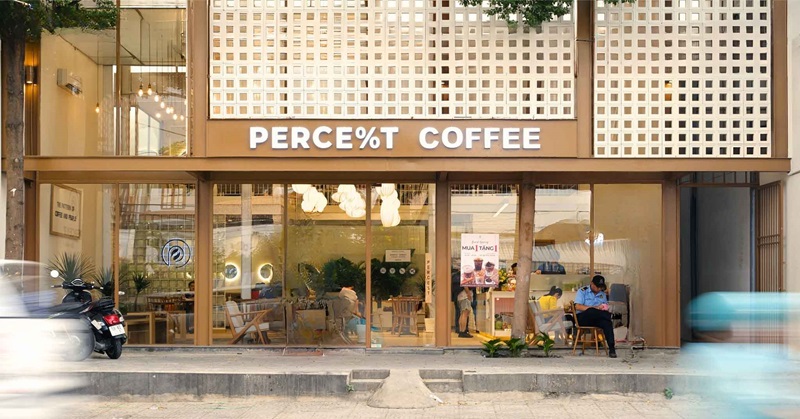 Cafe Bình Thạnh làm việc PERCE%T Coffee