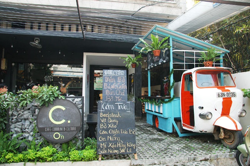 Cà phê sân vườn quận 3 C.On Cafe