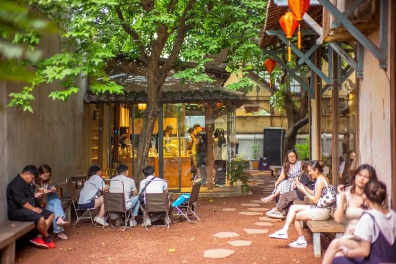 Cafe sân vườn quận 3 Đá Bào Concept