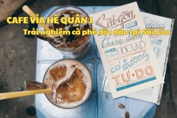 Quán cafe vỉa hè quận 1 không gian thoải mái, mát mẻ