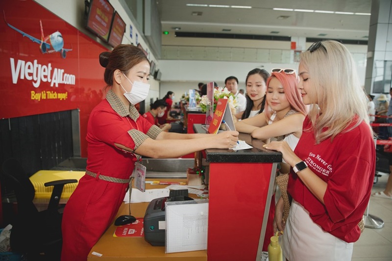 Phòng vé của Vietjet Air tại miền Trung