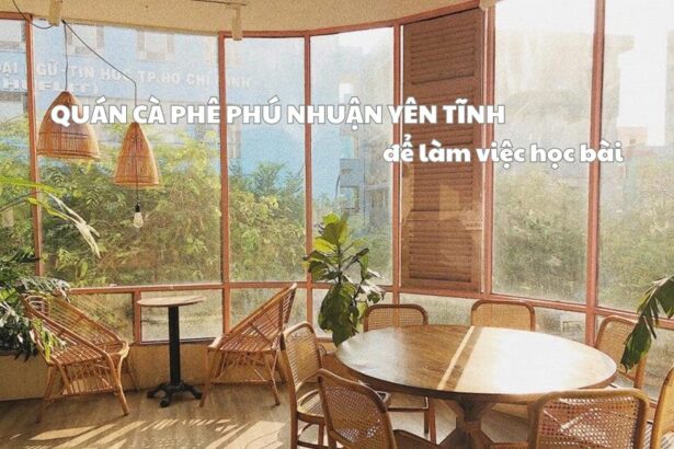 Quán cà phê Phú Nhuận yên tĩnh thoáng mát, làm việc học bài