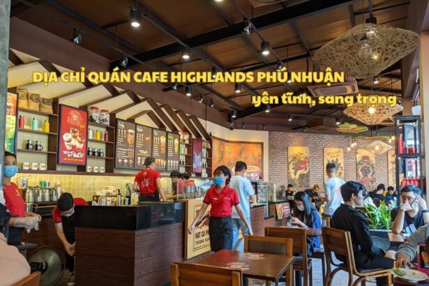 Địa chỉ quán cafe Highlands Phú Nhuận yên tĩnh, sang trọng