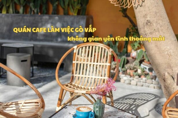 Quán cafe làm việc Gò Vấp không gian yên tĩnh thoáng mát