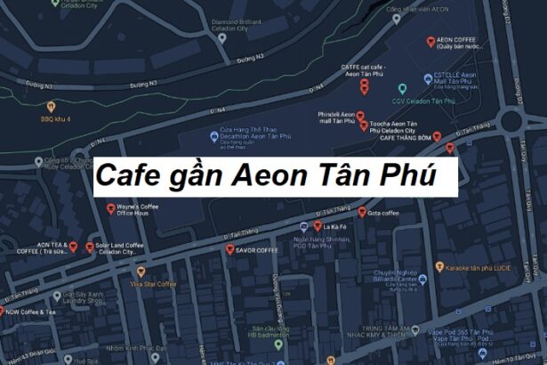 Địa chỉ quán cà phê gần Aeon Tân Phú không gian thoáng mát